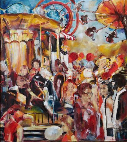 carousel of life  - A Paint Artwork by Zuzana Roskoványiová