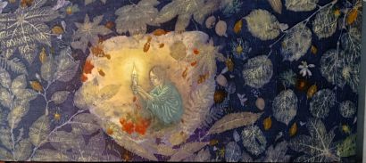 la luce dell anima - a Paintings Artwork by Anime del bosco