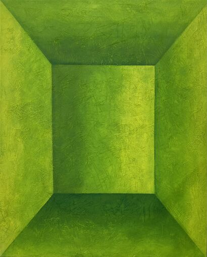 Empty Room - Green - a Paint Artowrk by Francesca Sganzerla