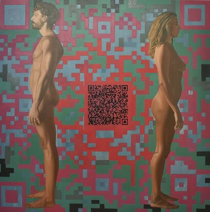 Adam and Eve - a Paint Artowrk by Vladislav Scepanovic