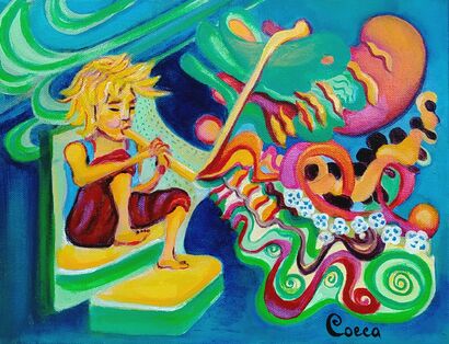 THE MAGIC FLUTE - A Paint Artwork by Cocca