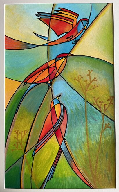 Bird Safari - A Paint Artwork by Pitona_Art
