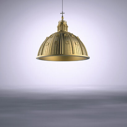 GOLD ONE, chandelier - a Art Design Artowrk by Studio AMeBE