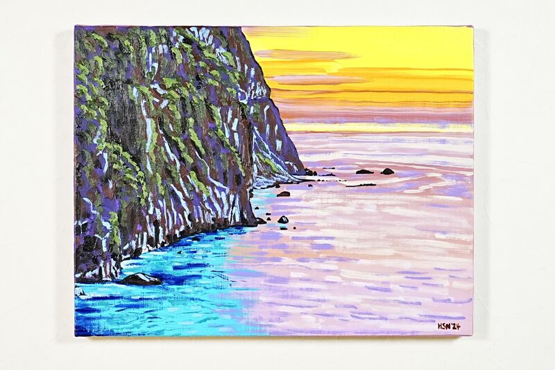 Qingshui Cliffs – Island of Twilight - a Paint by HsunArt