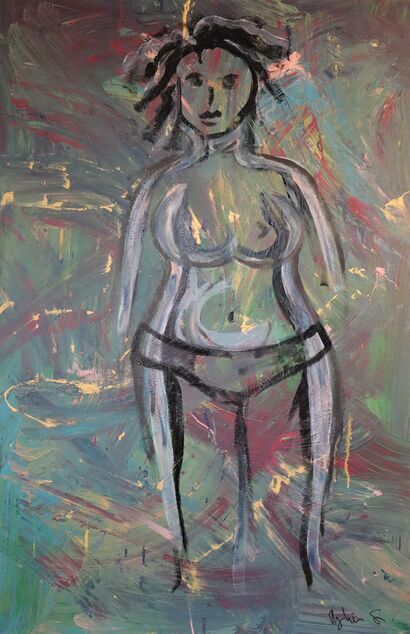 Autoportrait - a Paint Artowrk by Mylène S.