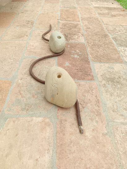 Serpente nel deserto - A Sculpture & Installation Artwork by Neo