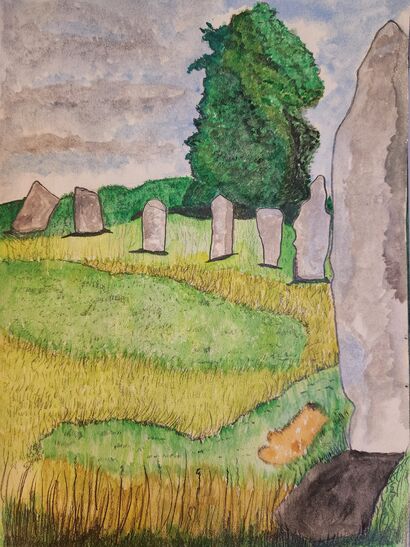 Avebury Stones - a Paint Artowrk by 007