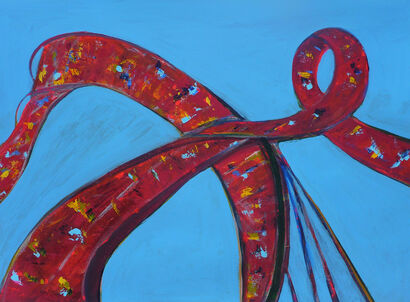 Colossal Roller Coaster Ride - a Paint Artowrk by Eva-Lynn Loy