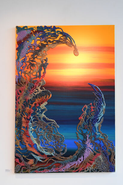 Wave after wave  - a Paint Artowrk by myriam ghilan