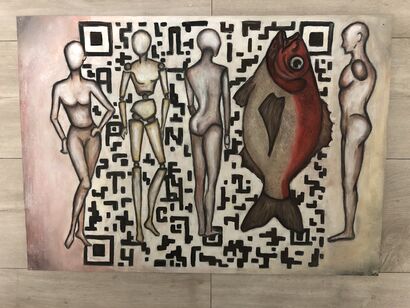 Fish QR code - a Paint Artowrk by Viki_iki_tory