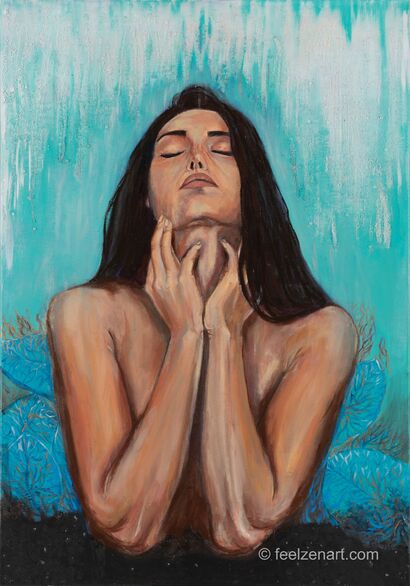 Autoritratto - Respira (Selfportrait - Breathe) - a Paint Artowrk by Eleonora  Zenzale 