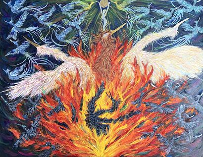 Requiem eternal - a Paint Artowrk by Natsuko Elgar