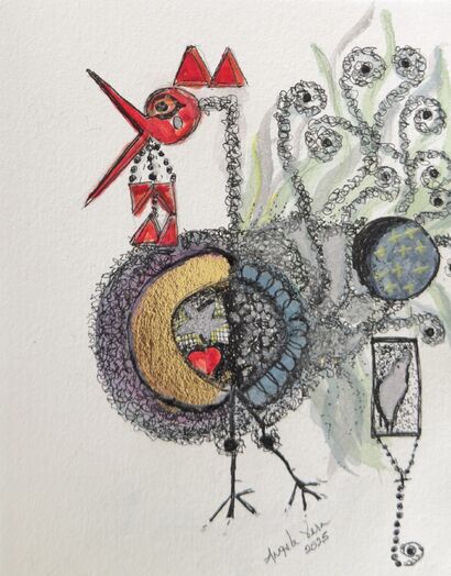 Coexistencia Espiritual  - a Paint Artowrk by angela vera 