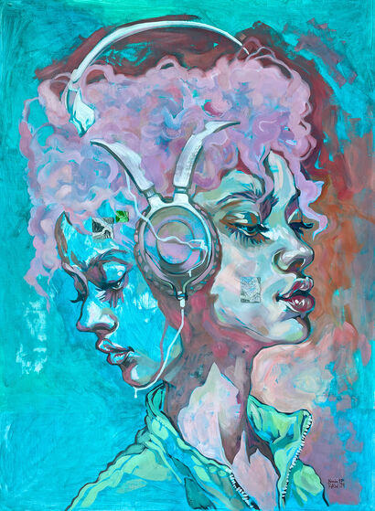 Two-faced - a Paint Artowrk by Xenia Raw