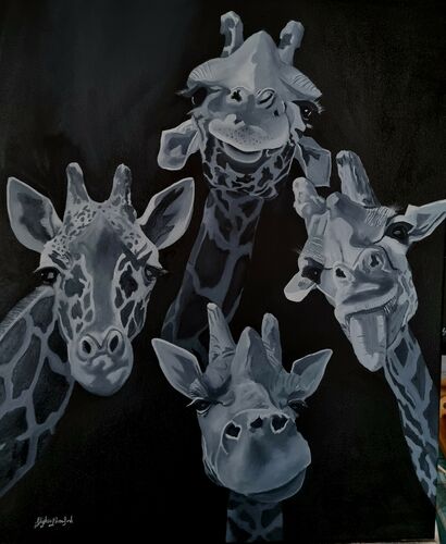 Me and My Friends - a Paint Artowrk by Stephen Crawford