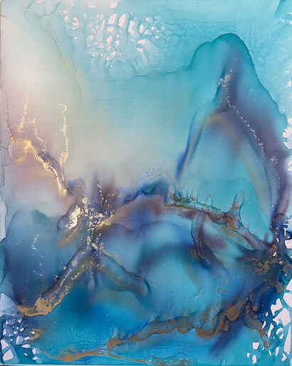 Blue Lagoon - A Paint Artwork by Olga Nekrasova