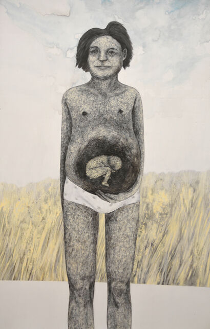 'Dentro' - A Paint Artwork by Giulia Gerace