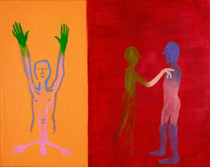 touching - a Paint Artowrk by Matthias Glatzel