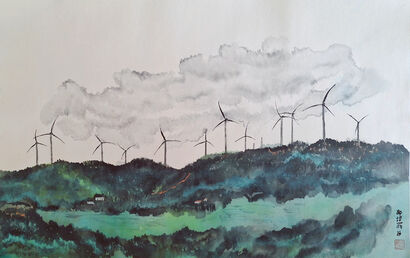 Wind power. Turkey. - a Paint Artowrk by Natalia Egorova