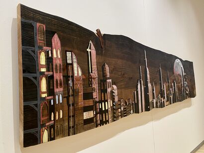 Eclipse City - A Paint Artwork by Michael Barkley