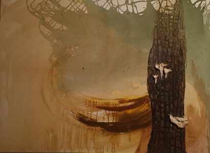 Mycelium  - a Paint Artowrk by Sariga Sachit