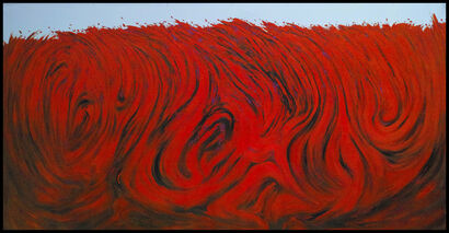 Ebollizione - Rosso - A Paint Artwork by xiao hui sun