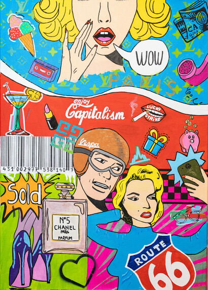 Enjoy Capitalism! - a Paint Artowrk by Cristina Pop Art