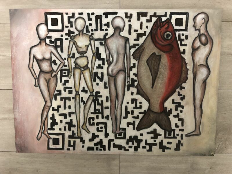 Fish QR code - a Paint by Viki_iki_tory