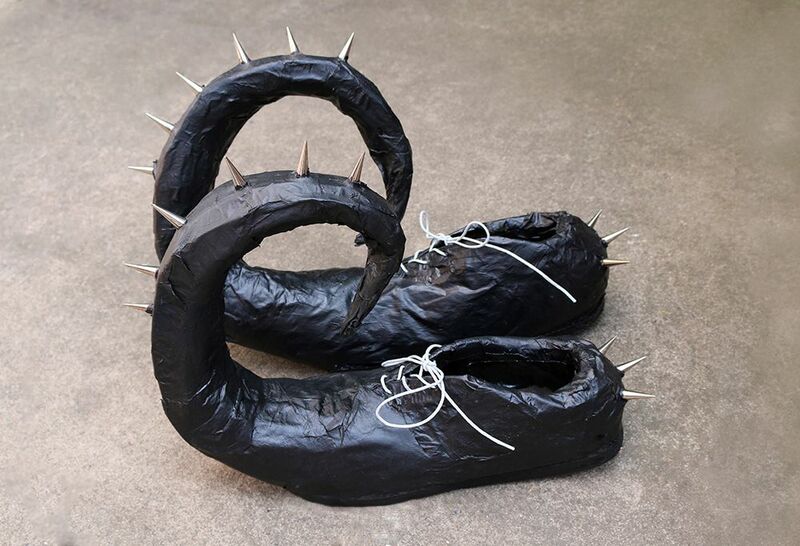 KNAVES OF RADIANCE (Sculptural shoes 01) - a Sculpture & Installation by Luca Bosani