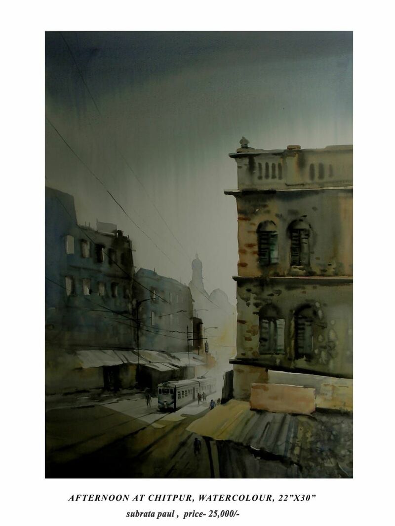 Street of Kolkata  - a Paint by Mr. Paul or painter babu