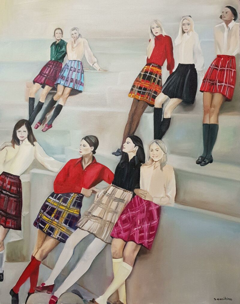Девушки - a Paint by Samitina Ekaterina