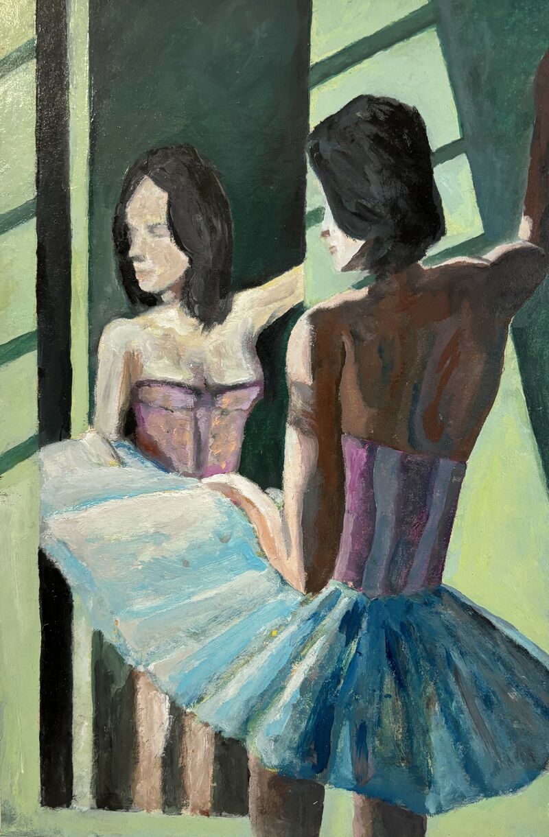 Delusione dopo la prova - Ballerina allo specchio - a Paint by Corrado Facchinetti