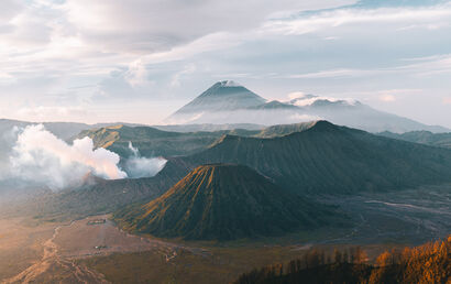 Sunrise over Bromo volcano - Indonesia - A Photographic Art Artwork by Nicolas Jehly