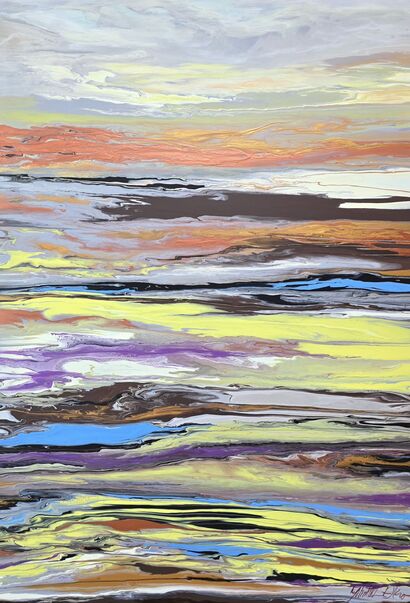 Stream of Consciousness : Resilient Scar - a Paint Artowrk by Diko