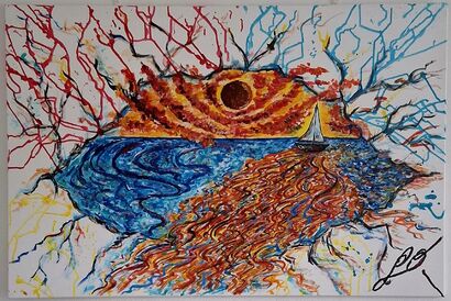 Oltre la crepa (Beyond the rift) - a Paint Artowrk by Giulia Olla