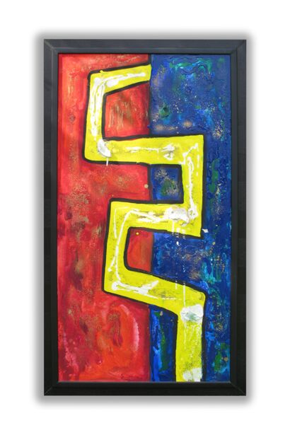 Labyrinths 1 - a Paint Artowrk by Monica  De Agostini