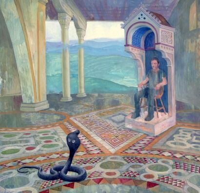 IL doge e il serpente - a Paint Artowrk by giuliano giagheddu