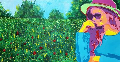 El aroma de la memoria - A Paint Artwork by Daniela Aguila travieso