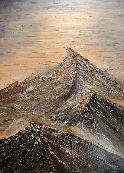Dancing mountains - A Paint Artwork by Elena Gozunova