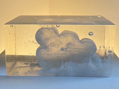 Fetus or small cloud in a little box - a Art Design Artowrk by danab