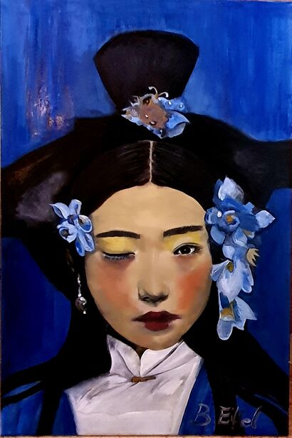 JAPON AZUL - a Paint Artowrk by Beatriz Eiffel
