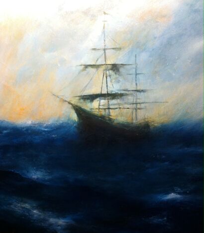 La nave fantasma - A Paint Artwork by Massi Dew