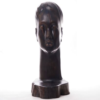 Tete noir  - a Sculpture & Installation Artowrk by michael tolloy