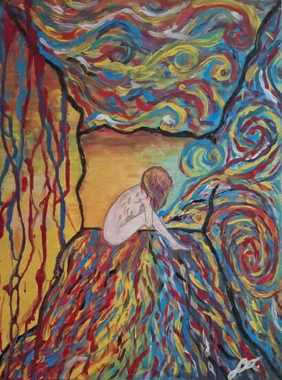 Dentro la piccola stanza (Inside the little room) - a Paint Artowrk by Giulia Olla