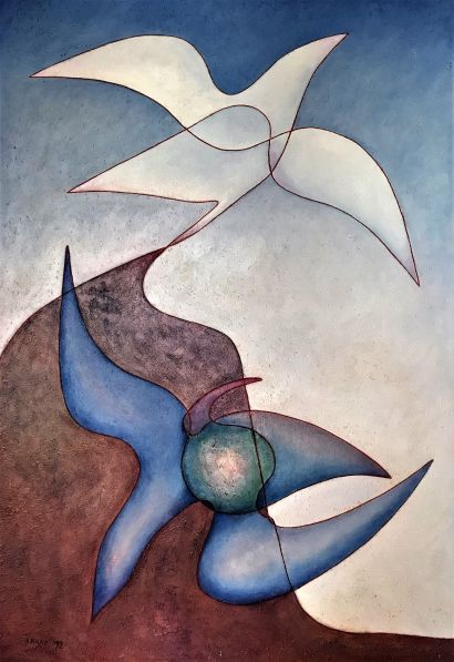 Uccelli - a Paintings Artwork by Aldo Nigro