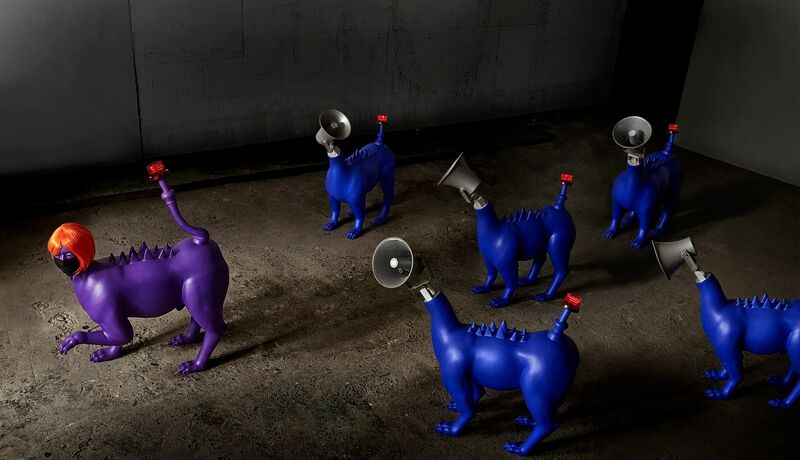 Color Purple March - a Sculpture & Installation by YING YU LIN