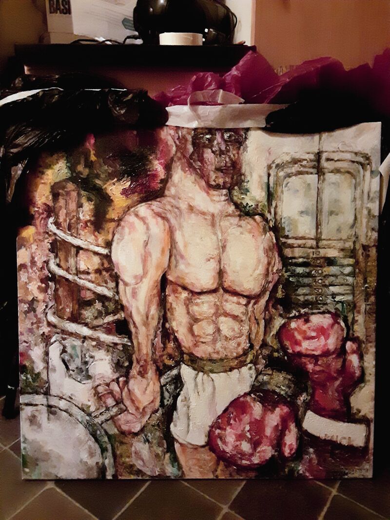 Boxer Mick - a Paint by Jordy whittaker 