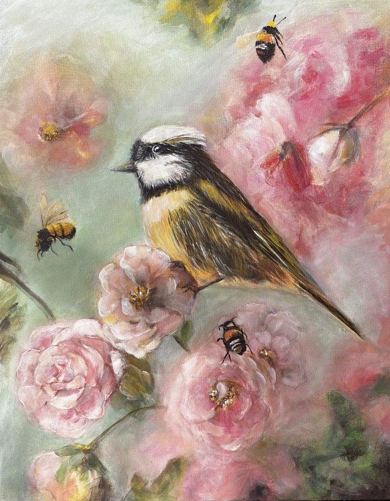 Botanical Birds - a Paintings by Anna Antonini
