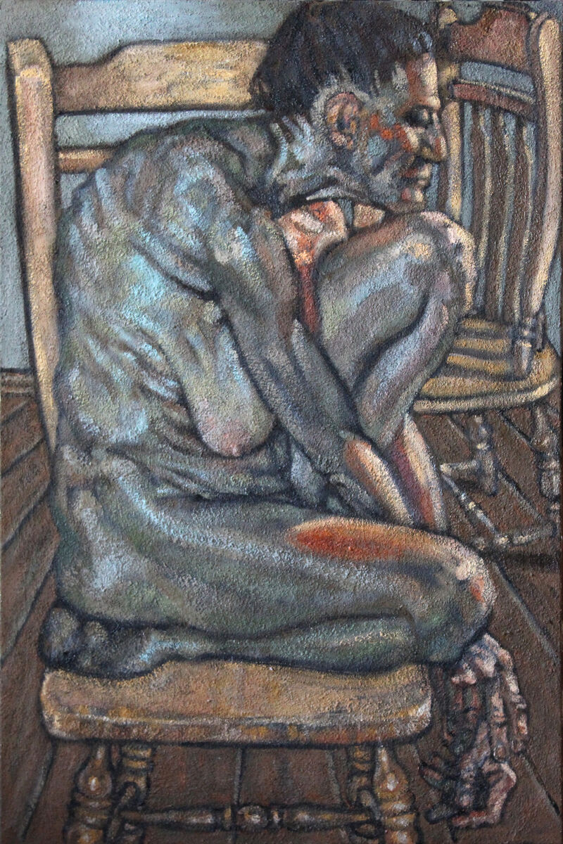 Renata on the chair - a Paint by Paul Herman