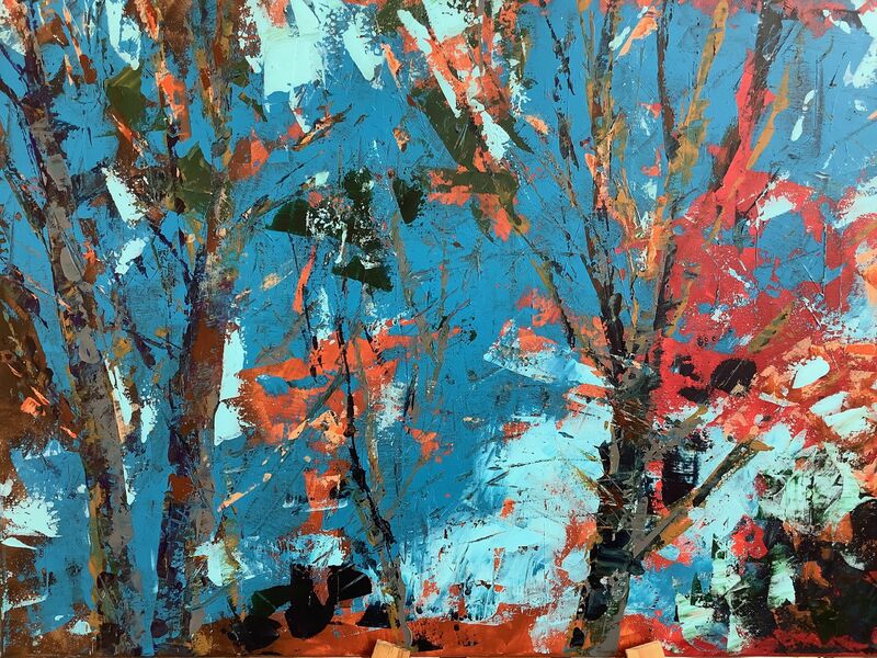 Three Maple Trees - a Paint by Elenartkoss